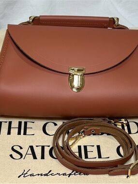 Cambridge Satchel Mini Poppy Bag in Brown